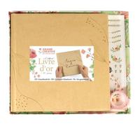 Kit Scrapbooking - GRAINE CRÉATIVE - Livre d'or - 20 x 20 cm - 80 pages blanches - 40 enveloppes kraft