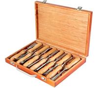 Kit sculpture - 12 Pcs Ensembles Ciseaux à Bois - VEVOR - 60CRV Outils Professionnels Caisse pour Stockage