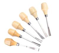 Kit sculpture bois Ensemble De Ciseaux À Bois, Fente, Outils For Le Travail Du, Couteaux Découper, Sculpture Sur Et Cuir, Outil Ciseau Main 6 Pièces