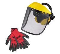 Kit sécurité du visage pour travaux forestiers et jardin : visière + protège-oreilles - Oregon 581188 Protection totale du visage