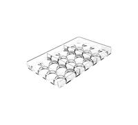 KIT SEMISFERA 02 - CH037 TRITAN MOULD N.24 ø35 H 18 MM + ICH037 SILICONE MOULD