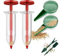 Kit Semoir à Graines Manuel Réglable 6PCS, Distributeur Précis sans Gaspillage pour Petites Graines, Outil de Semis Complet pour Potager Balcon, Légumes Fleurs Herbes Aromatiques Intérieur Extérieur