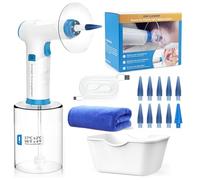 Kit Seringue Nettoyage Oreille, Outils Nettoyage Oreilles, Kit Nettoyant Oreille Maison pour élimination du cérumen rechargeable avec 4 modes Nettoyage Oreille (9+1 Disposable Tips)