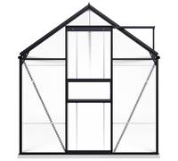 Kit Serre Base Aluminium Avec Système De Drainage Anthracite 9,31 M²