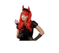 Kit Serre Tête Et Fourche Halloween - BOLAND - Corne Pailletée - Fourche Assortie - Usage Intérieur