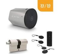 Kit Serrure Connectée Lock avec cylindre 35 sur 35 mm avec clavier sans fil et 2 badges supplémentaires