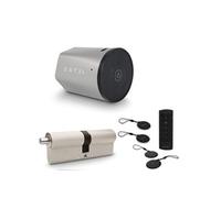 Kit Serrure Connectée Lock avec cylindre 45 sur 45 mm et clavier sans fil et 2 badges supplémentaires