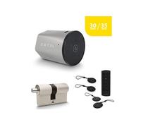 Kit Serrure Connectée Extel Lock avec cylindre 30 sur 35 mm et clavier sans fil et 2 badges supplémentaires G