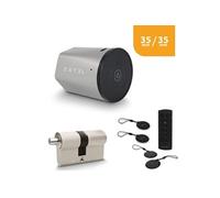 Kit Serrure Connectée Lock avec cylindre 35 sur 35 mm avec clavier sans fil et 2 badges supplémentaires