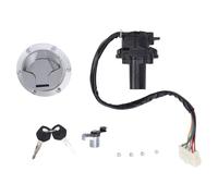 Kit serrure contacteur d’allumage et bouchon de réservoir ABS métal pour 250R EX250J & 300 EX300B - sécurité renforcée, installation facile, remplacement parfait