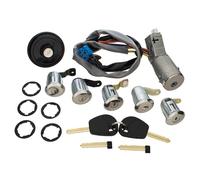 Kit serrure Neiman + bouchon réservoir carburant compatible pour Citroën Berlingo et Peugeot Partner - OEM 4162CF - Clés + allumage + trappe à carburant
