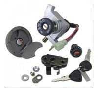 one by Camamoto kit Serrure Complet (cod 77208220 / Panneau de vec Bouchon Essence et Porte pour Objets compatibles avec Yamaha aerox/MBK Nitro de 1997 à 2002), Noir