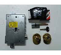 Kit serrure porte blindée original securemme entrée 63 mm pour porte blindée facile à monter + Cylindre securemme 5 clés + Defender et plaque securemme