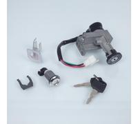 Kit Serrure Teknix Pour Scooter Kymco 50 Yup 2002 À 2003 4 Fils Neuf