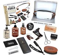 Kit/Set/Coffret d'entretien et de soin pour barbe avec Soin de barbier | Cosmetique Made in France ✮ BARBER TOOLS ✮