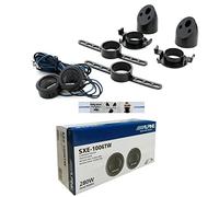 KIT Set pour Alpine SXE-1006TW, 2 tweeters de 45 Watts rms et 280 Watts Max 3 cm de diamètre avec Une Profondeur de 1,5 cm sensibilité 88 DB spl, par Paire + Accessoires et 5 Stickers Cadeau