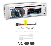 KIT Set pour Boss Audio Systems MR508UABW, autoradio Single din, Digital Media, CD Audio, AM/FM, stéréo, AUX/USB/MP3, Bluetooth, pour Bateaux et annexes, 1 pièce + clés de démontage offertes