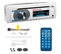 KIT Set pour Boss Audio Systems MR508UABW, autoradio Single din, Digital Media, récepteur AM/FM, stéréo, AUX/USB/MP3, Bluetooth, pour Bateaux et annexes, 1 pièce + clés de démontage offertes