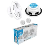 KIT Set pour Boss Audio Systems MR752C, 2 Enceintes Marines 2 Voies 7,4", 187 mm de diamètre, 200 W RMS, 400 W Max., 4 ohms, 92 DB, étanches, pour Bateaux, mer, Paire