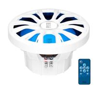 KIT Set pour Boss Audio Systems MRGB10W 1 Caisson de Basse 10" 25 cm 250 mm, 400 Watts rms 800 Watts Max, étanche, Double Bobine 2 ohms, avec LED RGB et télécommande Incluse, 1 pièce