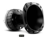 KIT Set pour DS18 PRO-DKH1X Driver de Compression avec pavillon carré 16,2 x 16,2 cm, 320 Watts rms 640 Watts Max, 8 ohms, 115 DB, Bobine 2,03", 1 pièce + condensateur Gratuit
