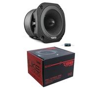 KIT Set pour DS18 PRO-TW750C-8/BK, 1 Tweeter Super Bullet de 10,3 cm, 200 W RMS, 400 W Max, 8 ohms, 109 DB SPL, pour Usage Domestique, 1 pièce + condensateur d'installation