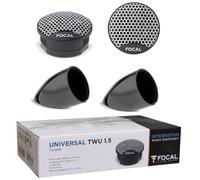 KIT Set pour Focal TWU1.5 2 tweeters 5 cm 50 mm 2" de diamètre, 15 Watts rms et 100 Watts Max, impédance 4 ohm, sensibilité 94 DB spl, pour Voiture, par Paire + adaptateurs offerts