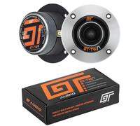 KIT Set pour GT Audio GT-TW/1 Bass Face, 2 tweeters de 9,8 cm de diamètre, 98 mm, 120 Watts rms et 240 Watts Max, 4 ohms, 102 DB, Profondeur Seulement 4,4 cm, pour portières de Voiture, par Paire