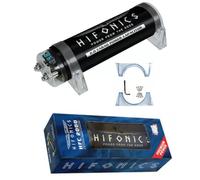 KIT SET POUR HIFONICS HFC2000 HFC 2000 1 condensateur de puissance condensateur audio de voiture 2 farad pour systèmes jusqu'à 2000 watts rms car spl noir, 1 pièce + accessoires d'installation