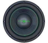 KIT Set pour IPNOSIS IPW 6025.4, 1 subwoofer de 25 cm 250 mm 10" de diamètre, Double Bobine, 4+4 ohms, 300 Watts RMS, 600 Watts Max, pour Voiture, 1 pièce + 3 Autocollants offerts
