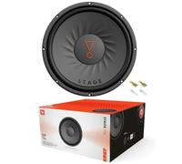 KIT Set pour JBL Stage 102: 1 subwoofer 25 cm 250 mm 10", Bobine Mobile Simple de 4 ohms, 225 Watts RMS et 900 Watts Max, idéal pour Les coffres de Voiture, 1 Piece + faston Cadeau