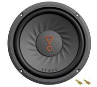 KIT Set pour JBL Stage 82 1 Caisson de Basses 20 cm 200 mm 8", Simple Bobine Mobile 4 ohms, 200 Watts rms et 800 Watts Max, pour Coffre de Voiture et Courses spl, 1 pièce + 2 fastons gratuits