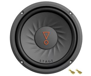 KIT Set pour JBL Stage 82 1 Caisson de Basses 20 cm 200 mm 8", Simple Bobine Mobile 4 ohms, 200 Watts rms et 800 Watts Max, pour Coffre de Voiture et Courses spl, 1 pièce + 2 fastons gratuits