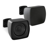 KIT Set pour Pyle PD4STP 2 Mini Enceintes Satellites passives Noires, 10 Watts rms et 30 Watts Max, 8 ohm, pour système Home cinéma, Maison, conférences, hôtels, Restaurants, en Paire