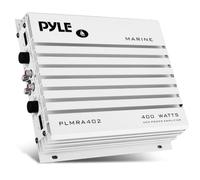 KIT SET POUR PYLE PLMRA402, 1 amplificateur marin classe AB, 4 x 100 watt max, 400 watt max, étanche, pour utilisation marine, piscine et bateau, blanc, 1 pièce