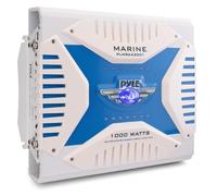 KIT Set pour Pyle PLMRA430BT, 1 amplificateur Marin 4 canaux Classe AB, 4 x 250 Watts Max., étanche, connectivité Bluetooth 2.1, pour piscines, Bateaux et mer, Blanc, 1 pièce