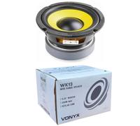 KIT Set pour VONYX 902.420 WK13, 1 Haut-Parleur woofer Wide Range Kevlar de 13 cm 130 mm 5,25", 100 Watts rms 200 Watts Max, 8 ohms, sensibilité de 85 DB, Suspension en Gomme, Vendu à l’unité