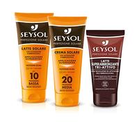 Kit Seysol Perfection Solaire 3 pièces - Lait Superbronzant Tri-actif, Lait Solaire SPF 10, Crème Solaire SPF 20