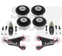 Kit silentbloc bras de suspension avant Renault Clio 2 (BB CB) 2001 - 2016