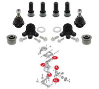 Mapco Kit de réparation rotule et silentblocs avant 53309/4 pour Peugeot 407, Citroën C5/C6