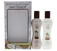 Kit Silk Therapy Avec Organic Coconut Intense Moisture Par Biosilk Pour Unisexe - 2 Shampoing