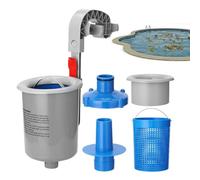 Kit skimmer de piscine au sol - Montage mural flottant automatique - Kit d'entretien de piscine - Pièces de rechange murales pour piscine, jardin, terrasse, maison, hôtel, appartement, été