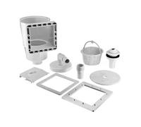 Kit Skimmer de Surface Piscine avec Panier Amovible - Écumeur et Buse d’Entrée Compatible Pompes