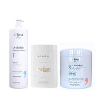 Kit Soin lissant Indian Minoa + shampooing & masque La Genèse L'Iéna Paris 3 produits
