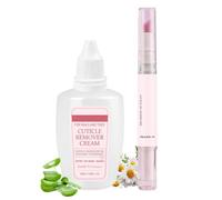Kit Soin Pour Cuticules Set de soin des ongles adoucissant et nourrissant | Kit De Soin Retrait Des Cuticules Pour Un Salon À La Maison Hôtel Dortoirs Pédicure Et Manucure