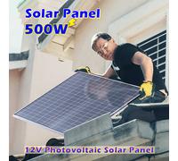 Kit Solaire 1000W 12V Installation Facile Kit Solaire 1000W | Panneaux Plug&Play 12 V d'alimentation 2 × 500 W | Pas de câbles pour débutants pour la maison/RV 1PC