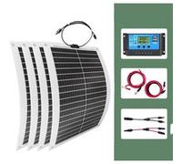 Kit Solaire 2000W, Chargeur Solaire Haute Efficacité, Design Étanche, Nombre de panneaux solaires : 4 PCS avec contrôle, Onduleur :