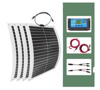 Kit Solaire 2000W, Chargeur Solaire Haute Efficacité, Design Étanche, Nombre de panneaux solaires : 4 PCS avec contrôle, Onduleur :