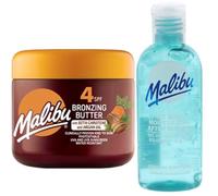 Kit Solaire - Accélérateur de bronzage SPF 4 avec bêta-carotène et huile d'argan 300 ml + gel après-soleil à l'aloe vera 100 ml - Hydratant, rafraîchissant, apaisant