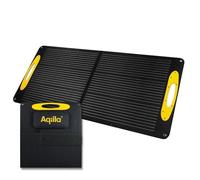 Kit Solaire - Aqiila - 100W - Panneau Solaire Pliable - Taux de Conversion 21,5% - IP65 Résistant à l'Eau